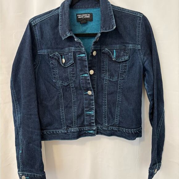 Vintage polo jeans company Ralph Lauren denim collectible jacket- - Picture 7 of 12